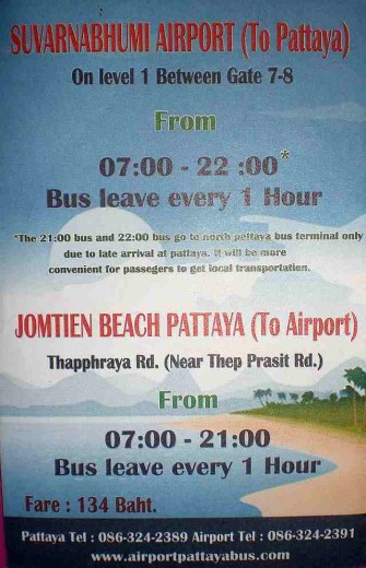 Bus Transfer Pattaya mit Bell Travel Service