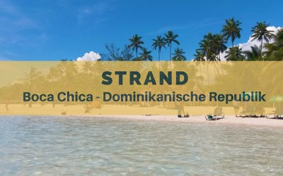 Strand in Boca Chica (Dominikanische Republik)