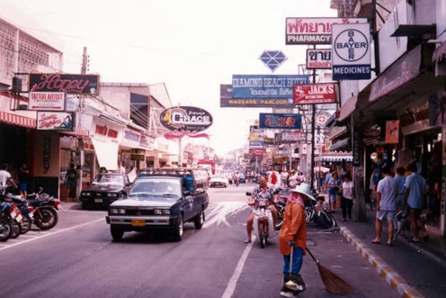 Pattaya Walking Street in den 1970er