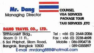 Mr. Dang Taxi Pattaya